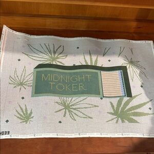 Midnight Toker Needlepoint Canvas